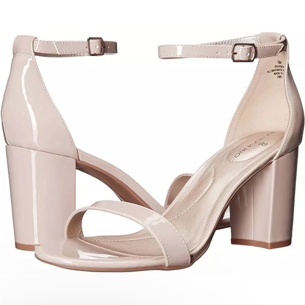 Bandolino Armory  Ankle Strap Heels Sandals, Size 9 Nude